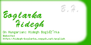 boglarka hidegh business card